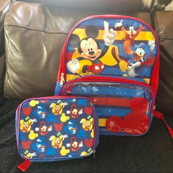 NEW Disney Mickey Mouse backpack and lunchbox set main image 5